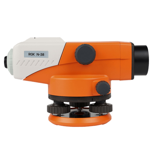 Комплект - оптический нивелир RGK N-38, рейка AMO S5 и штатив RGK S6-N N38S6S5