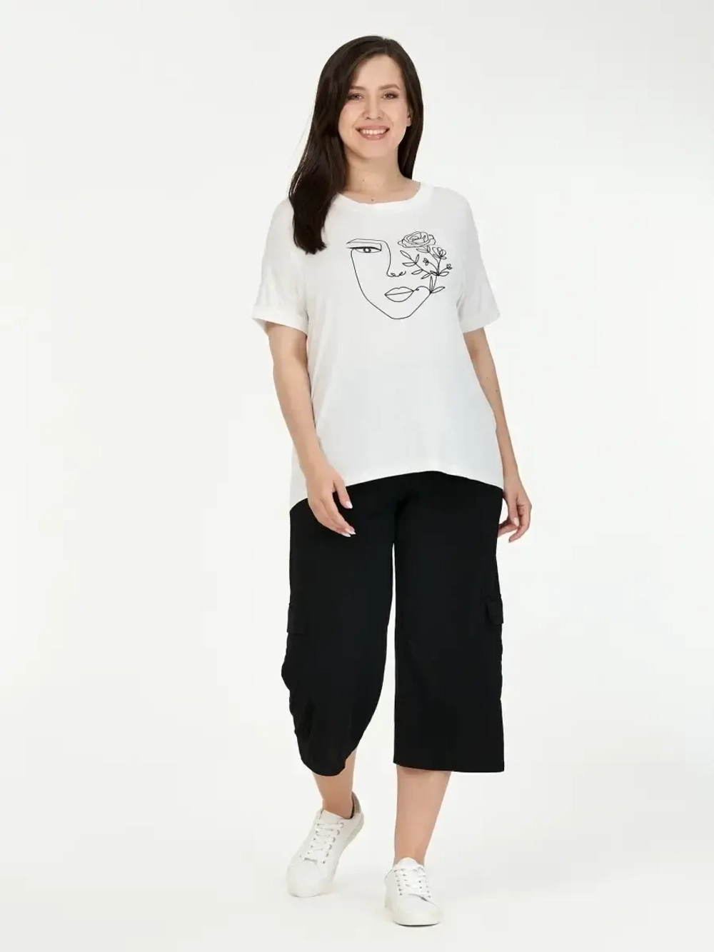 Брюки карго кюлоты