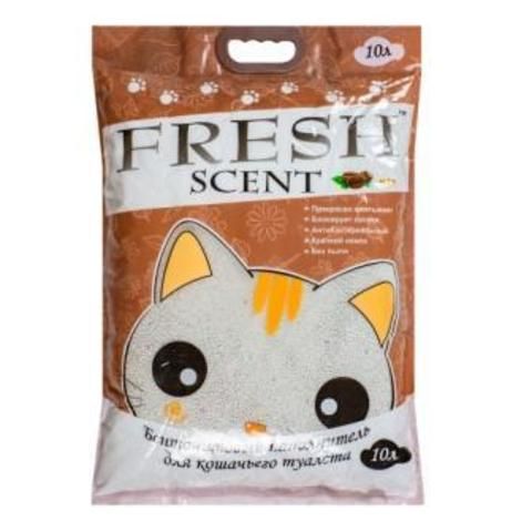 Fresh Scent натуральный комкующийся наполнитель для кошек с ароматом кофе