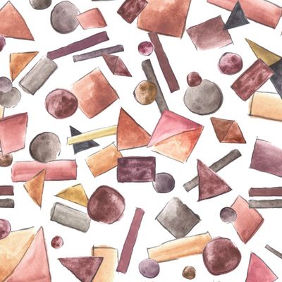 Геометрический вальс в коричневом