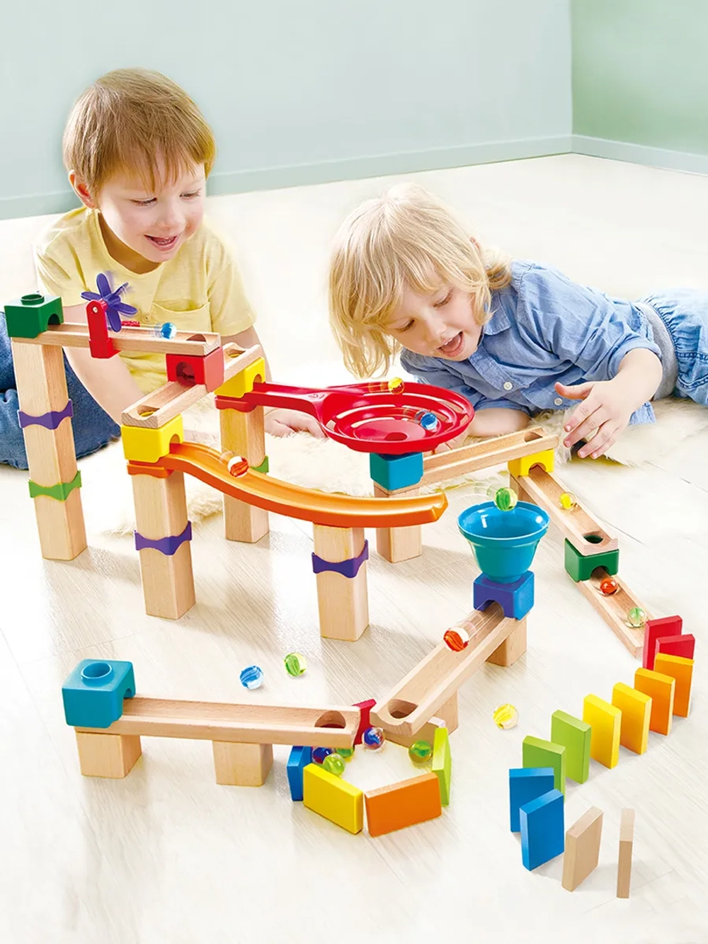 Игровой набор Съезд шариков Гоночный трек 81 предмет