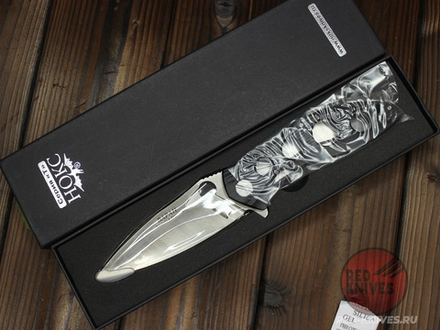 Складной нож НОКС Варан D2 335-100406 c клинком из стали D2, рукоять G10