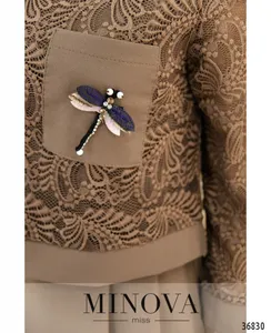 Платье 8619-мокко Minova