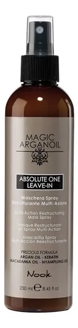 NOOK Концентрированная восстанавливающая маска-спрей "Магия Арганы" - Absolute One Leave-In, 250 мл
