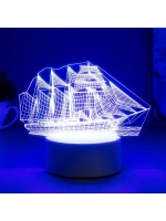 Светильник «Фрегат» LED RGB от сети 9.5×15×16 см RISALUX