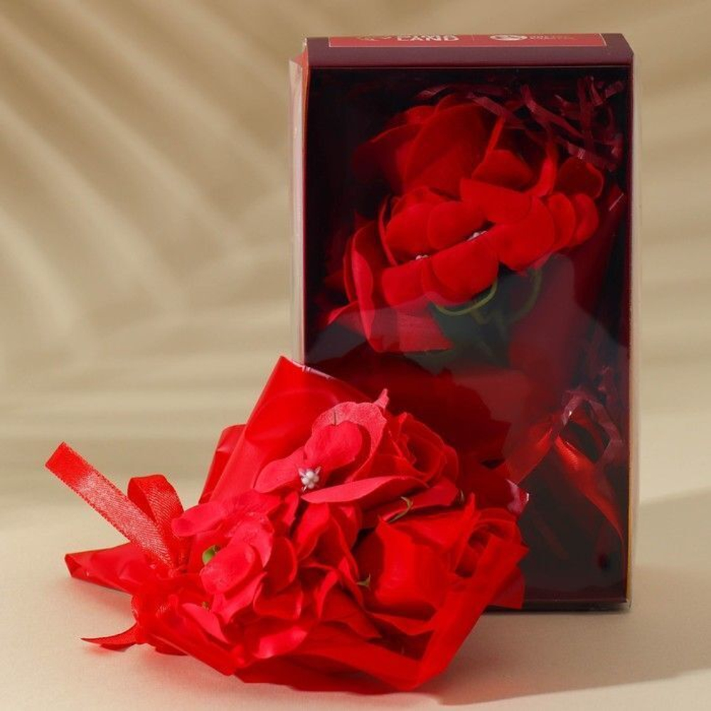 Букет из твердого лепесткового мыла «С 8 марта»