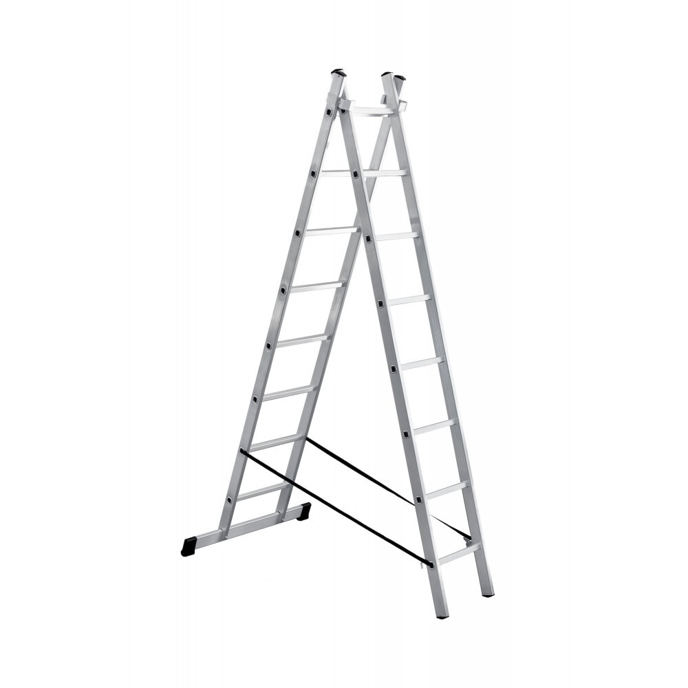 Лестница алюминиевая 2 секционная  2*8  UFUK PRO 411208