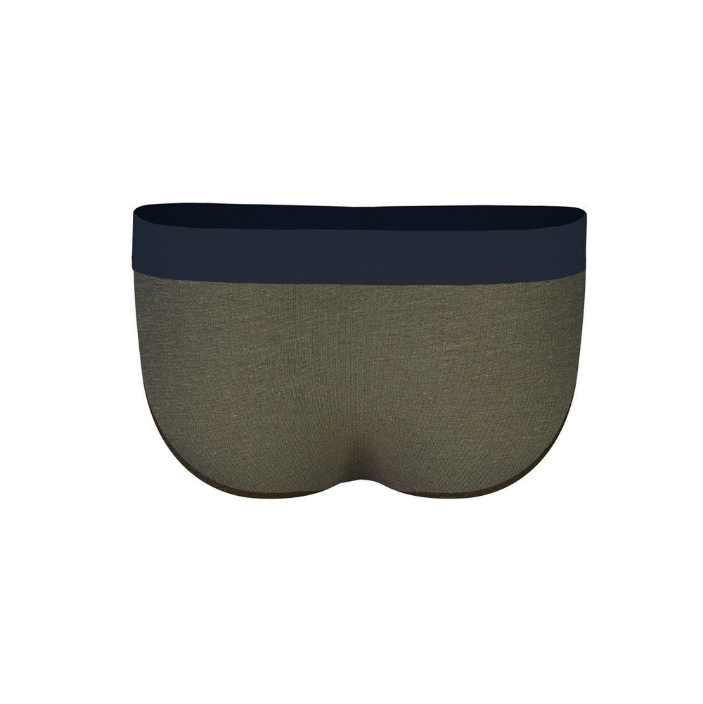 Мужские хлопковые трусы-брифы цвета хаки (Размер: S) (Цвет: хаки)