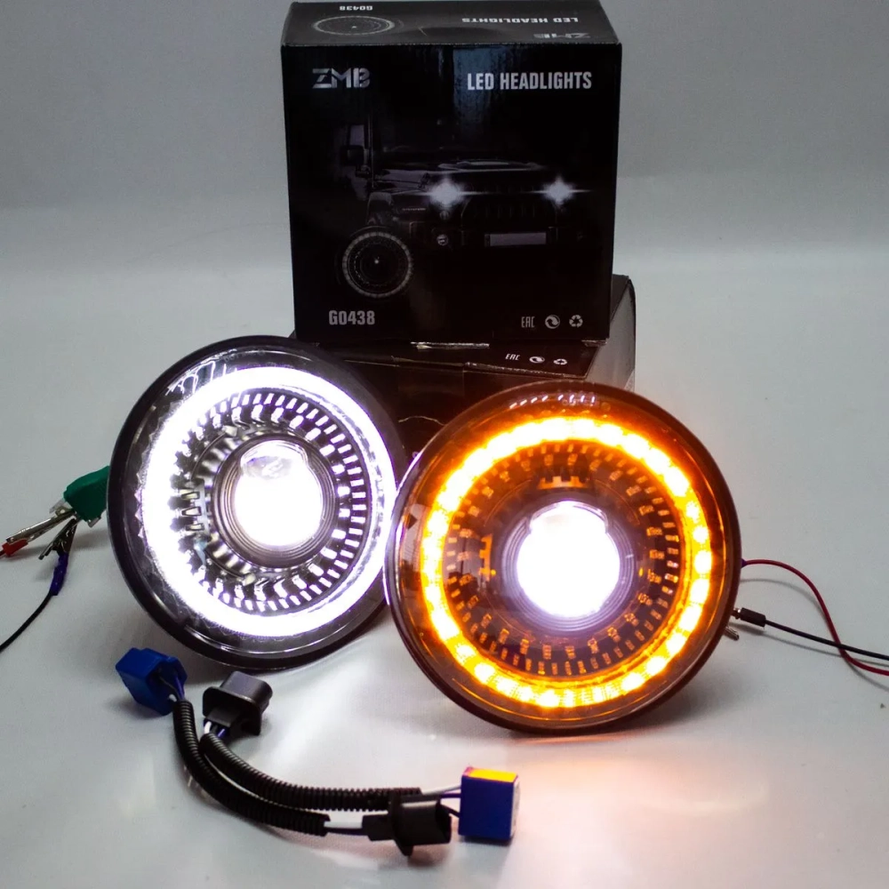 Фары Нива 4х4/Легенд в стиле Jeep Wrangler III