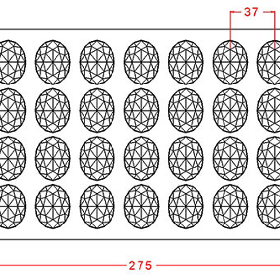 893 | Форма для шоколадных конфет (275х175 мм)