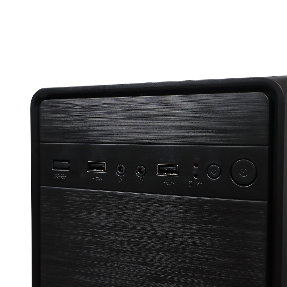Корпус TESLA 1708BM, Без БП, mATX, чёрный, 2xUSB2 (TSL-1708-BM)