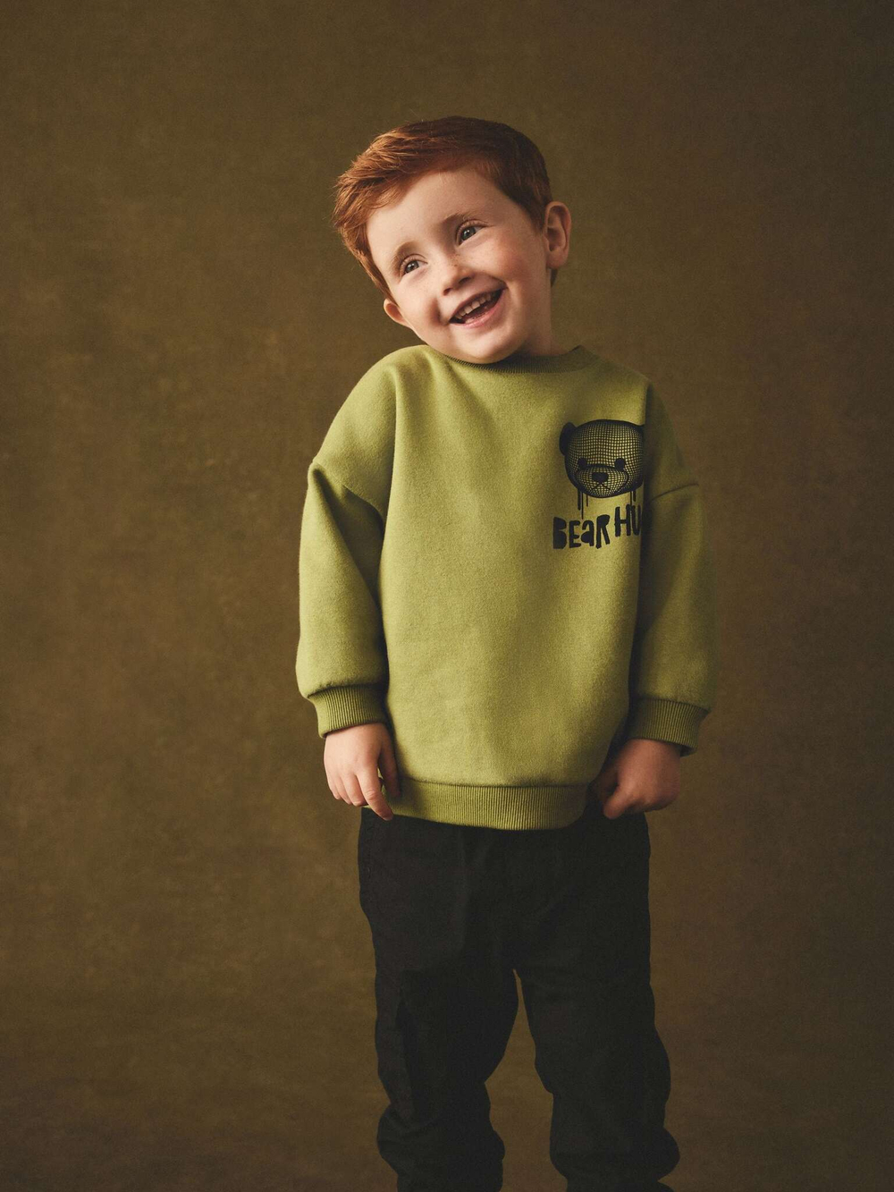 Толстовка для мальчика Next 608-592, Хаки