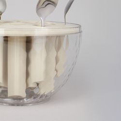 НАБОР СТОЛОВЫХ ПРИБОРОВ НА ВРАЩАЮЩЕЙСЯ ПОДСТАВКЕ, 24ПР