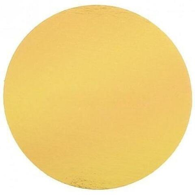 Подносы круг. (0,8 мм) "Кондитер" d-220 золото (100 шт.)