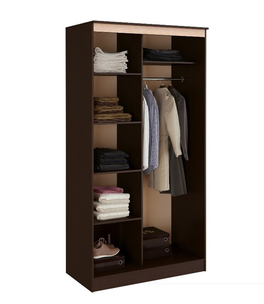 Шкаф-купе двухдверный Сакура, венге/лоредо