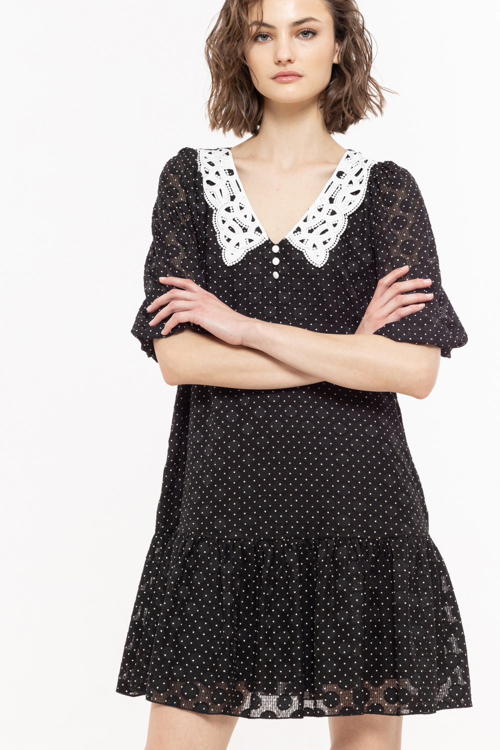 Платье в горошек