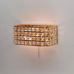 Citilux Портал CL324402 Бра хрустальное с выключателем Золото