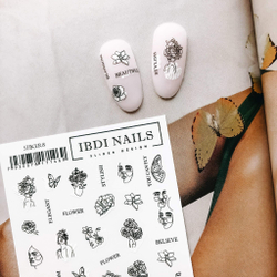 Stiker наклейка ibdi nails 08