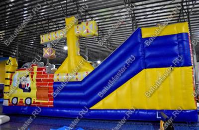 Коммерческий надувной батут "Строители"