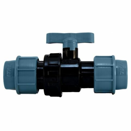 Кран ПНД соединительный d25*25