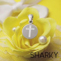 Миниатюрная подвеска из серебра 925° с гравировкой на заказ для девушки