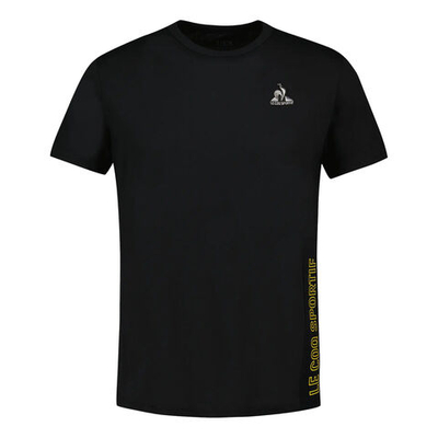 Мужское теннисное поло Le Coq Sportif Tech N°1 T-Shirt Men - Black