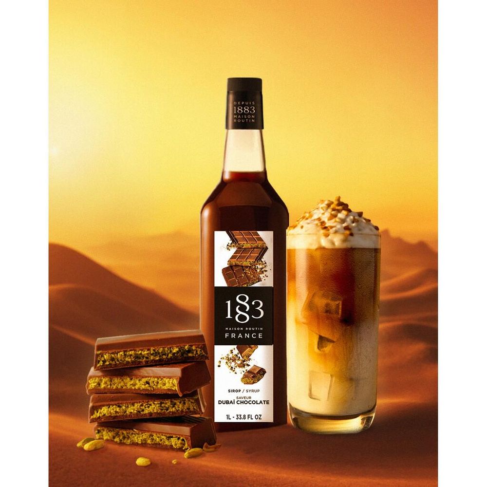 Сироп Шоколадно-фисташковый (Дубайский шоколад) 1л 1883 Maison Routin NEW
