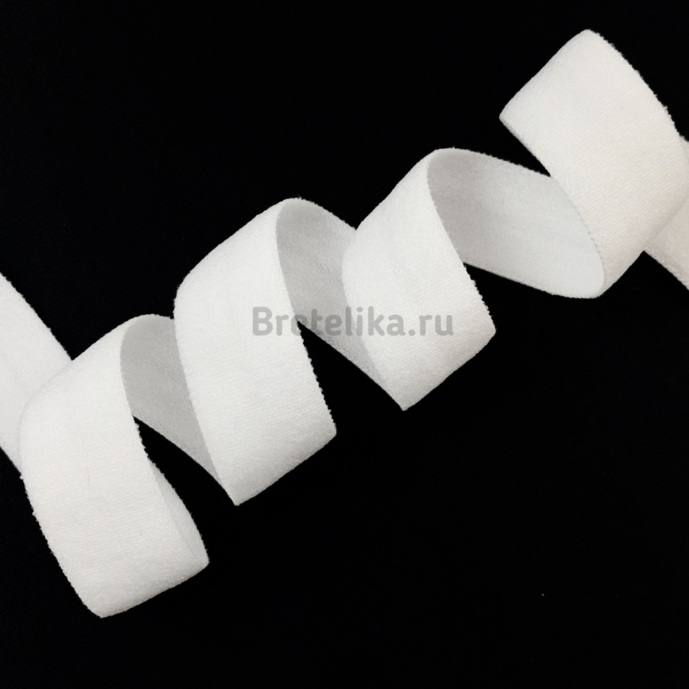 Бейка матовая белая 15 мм