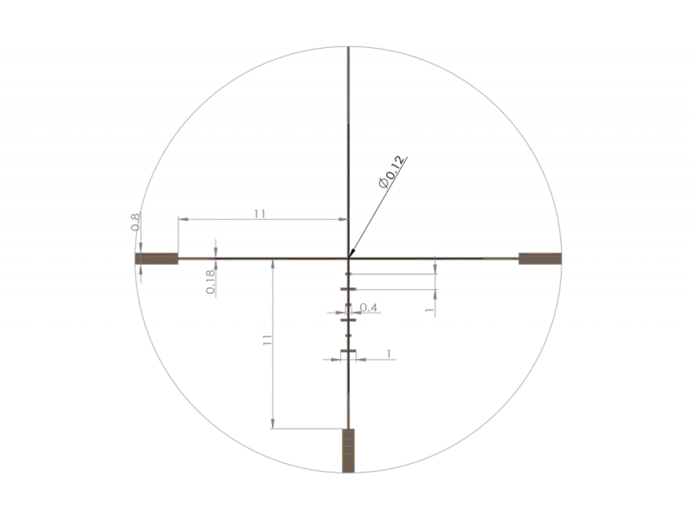 Оптический прицел ARTELV, 1-6x24 SFP, 30 mm, с подсветкой fiber