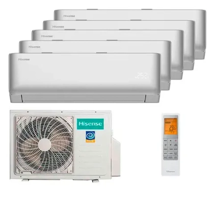Мульти сплит-система Hisense на 5 комнат (25+25+25+25+25 кв.м.) VIBE PRO SILVER