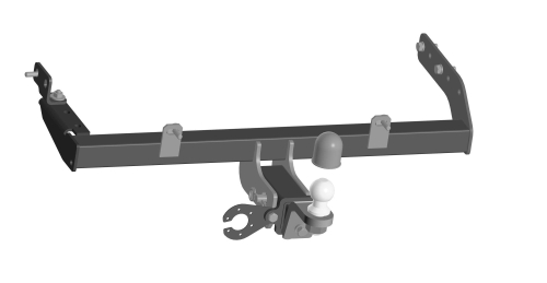 Фаркоп Oris на Lada Kalina, Kalina Cross 2016-,Lada Granta 2016 (паспорт и сертификат в комплекте,без электрики) 1241-E