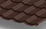 Металлочерепица Ламонтерра-Х NormanMP 0.5мм 8017-Шоколадно-коричневый