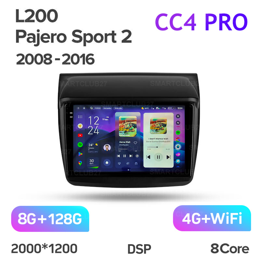 Teyes CC4 Pro 9" для Mitsubishi Pajero Sport 2008-2016