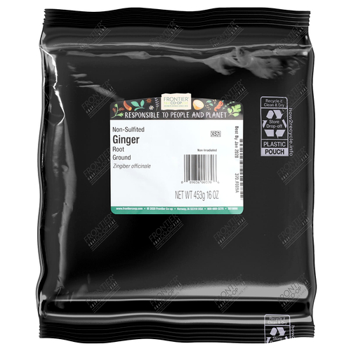 Frontier Co-op, молотый корень имбиря, несульфитированный, 453 г (16 унций)