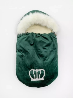 Конверт на выписку новорождённому зимний