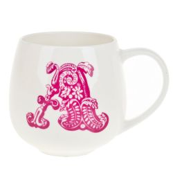 Кружка фарфоровая "Алфавит" v=400мл. (12видов) (min6) (транспортная упаковка)