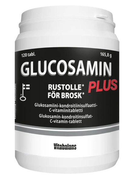 Пищевая добавка Vitabalans Glucosamin Plus 120 таблеток, 165,8 г, Глюкозамин Плюс