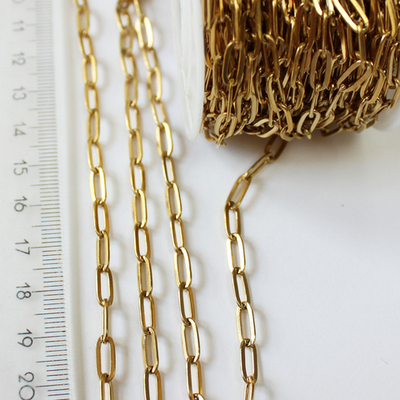 Цепь люкс позолота 10х4мм (10СМ)