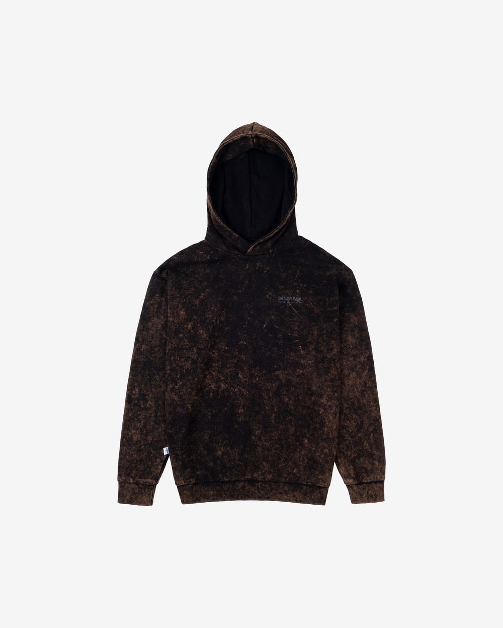 Худи Sailor Paul Acid Wash Hoodie Black/Brown