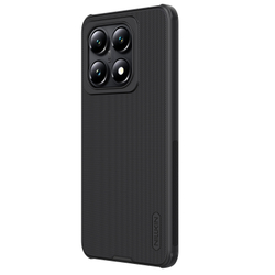 Усиленный чехол черного цвета от Nillkin для Xiaomi 14T Pro, серия Super Frosted Shield Pro