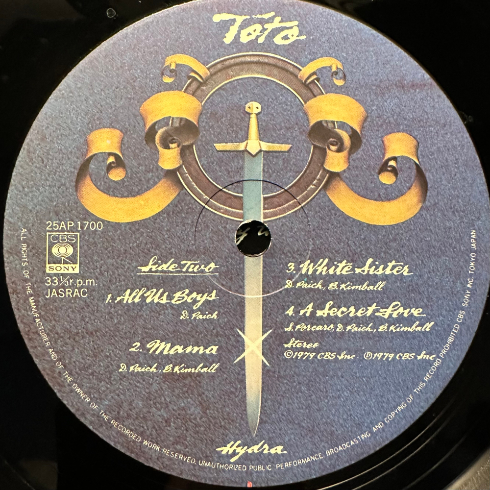 Toto - Hydra (Япония 1979г.)