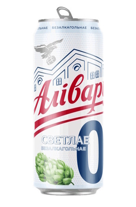 Пиво "Аливария Безалкогольное Светлое" 0,45л. ж/б Аливария