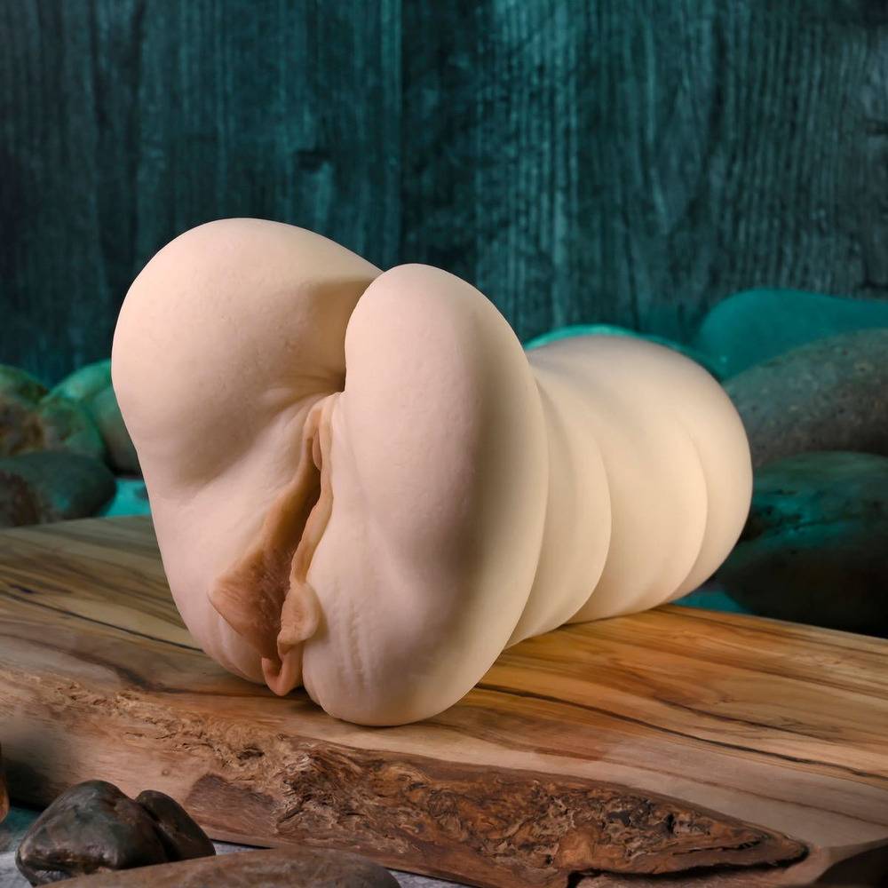 Мастурбатор Dani Daniels - вагина и анус (Цвет: телесный с черным)