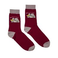 Носки BOOMERANGS Ба-дум-тцц, бордовый