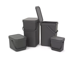 Brabantia - Контейнер для сортировки мусора Sort &amp; Go 6л, серый / артикул   109720  / GTIN 8710755109720