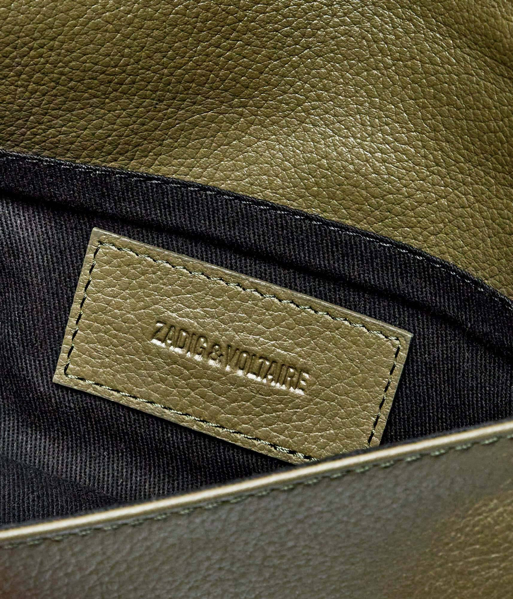 Кожаная сумка-мессенджер Zadig&Voltaire - хаки(LWBA00001)