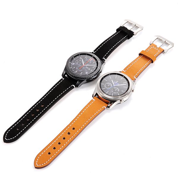 Ремешок для часов Samsung Gear S3 кожаный (коричневый)