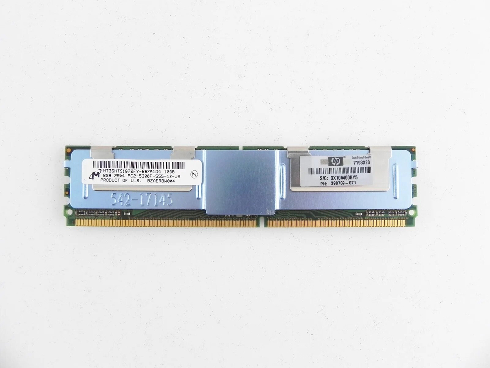 Серверная оперативная память DIMM DDR2 8192Mb 667Mhz Micron ECC (MT36HTS1G72FY-667A1D4), (415VZW7)