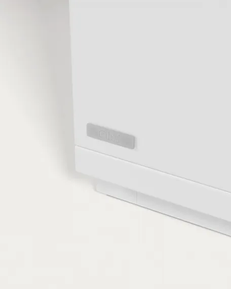 Тумба под ТВ Abilen шпон дуба и белый лак 150 x 44 cm