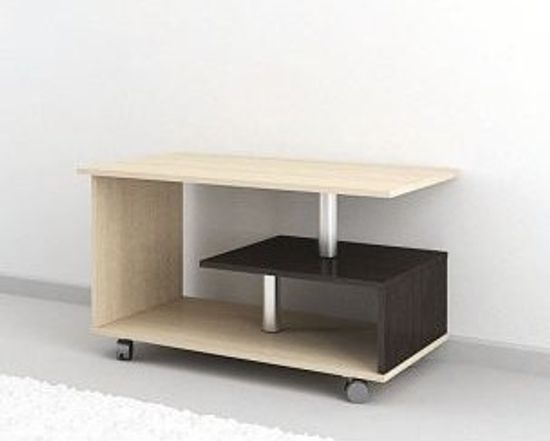 Стол журнальный КОНСУЛ-5 венге / дуб молочный